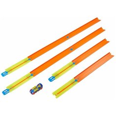 Hot wheels / Автотрек Hot Wheels Конструктор трасс Прямые трассы с машинкой 2 шт