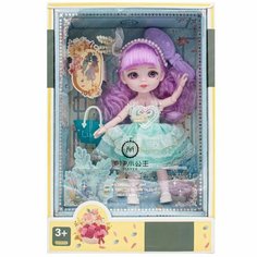 Шарнирная кукла Маленькая принцесса с голубыми волосами 24 см Walala Girl