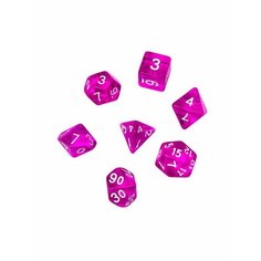 Набор кубиков для DnD ДнД, пурпур, 7 шт. Marhas