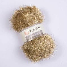 Пряжа YARNART RUMBA (Румба), ЯрнАрт, золотой - 105, 80% полиэстер, 20% металлик, 5 мотков, 100 г, 160 м.