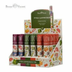 BrunoVisconti Ручка шариковая DreamWrite "Славянская трапеза", корпус Soft Touch, 0.7 мм, синие чернила, в футляре, микс