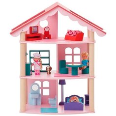 PAREMO кукольный домик "Роза Хутор" PD215, розовый