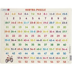 Рамка-вкладыш Larsen Математика Вычитание (AR7), 58 дет.