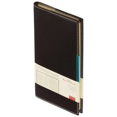 Еженедельник недатированный Bruno Visconti Metropol искусственная кожа A6 80 листов черный (102x177 мм)