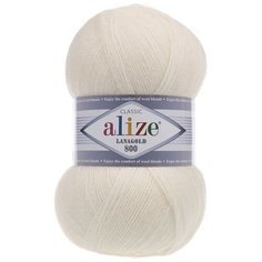 Пряжа для вязания Alize "Lanagold 800", цвет: молочный (62), 800 м, 100 г, 5 шт