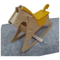 Лошадка качалка Р342 Можга Красная Звезда желтый