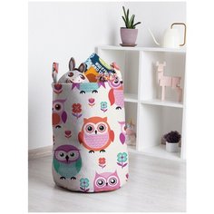 Корзина для игрушек JoyArty "Воспитанные совы" 35x50 см