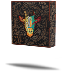 Пазлы / головоломкам / Деревянный пазл Piecezz Puzzle "жираф" 70 22х22 см деталей Фигурная мозаика / развивающие игры