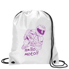 Сумка для обуви CoolPodarok Иллюстрация. Мотогонщик Hallo moto!