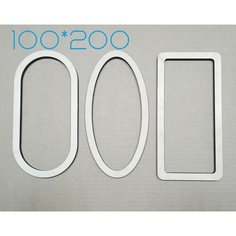 Набор шаблонов для изготовления менажницы 3 шт. 20*10 см. ; Менажница из дерева; Деревянная посуда; Шаблон для фрезера Студия НД