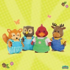 Игровой набор Lil Woodzeez Лесные животные; нефлокированные