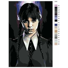 Картина по номерам S226 "Уэнсдэй (Wednesday) сериал", 80x120 см Brushes Paints