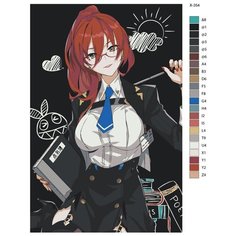 Картина по номерам X-354 "Аниме Шикимори. Мурата xимеко" 70x110 Brushes Paints