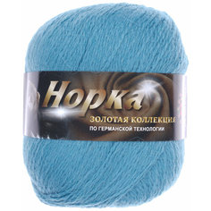 Пряжа Color City Норка 320 светло-джинсовый (859), 80%пух норки/20%козий пух, 320м, 50г, 1шт