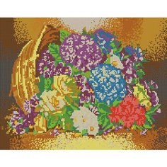 Светлица. Бисер. Картина Цветы в корзине 30*38см Вышивочка