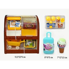Игровой набор прилавок фастфуд - кукла сюрприз Toysa