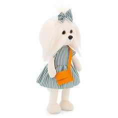Мягкая игрушка Orange Toys Lucky Mimi Полосатое настроение, 37 см, бежевый/синий