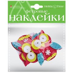 Наклейки декоративные из фетра, набор № 21 "Сказочные совы" Альт