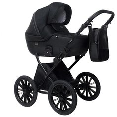 Универсальная коляска Indigo Porto Classic 14" (2 в 1), чёрный