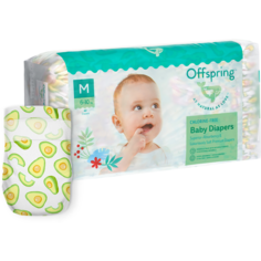 Offspring подгузники M, 6-10 кг, 42 шт., Авокадо