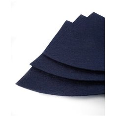 Фетр листовой мягкий IDEAL 1мм 20х30см арт. FLT-S1 уп.10 листов цв.673 т. синий