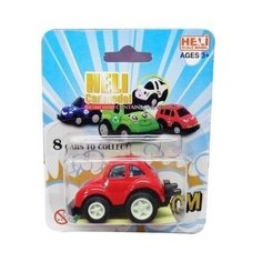 Машинка металлическая, 8 видов в ассортименте, без механизмов, 9x4x11см Junfa Toys