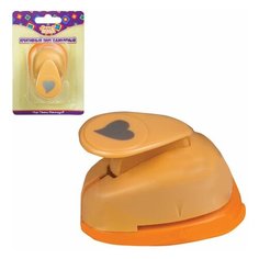 Панч креативный сердечко, одинарный, d=16мм, блистер с европодвесом FDP160/6 (4 шт) Action!