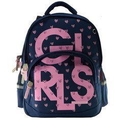 Рюкзак школьный Bruno Visconti, 40 х 30 х 16 см, эргономичная спинка, Girls, синий