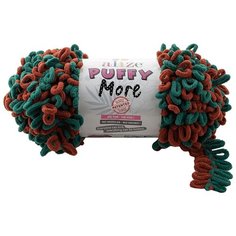 Пряжа для вязания Alize Puffy More 150г 11,5м (100% микрополиэстер) (6294), 2 мотка