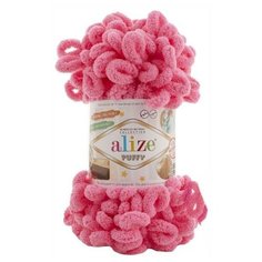 Пряжа Alize, Puffy,100 г,9 м, Цвет № 377 Ярко розовый