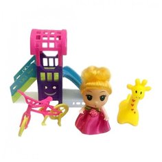 Игровой набор Наша Игрушка "На прогулке", кукла 9 см (W800-104)