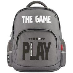 Рюкзак Bruno Visconti® классический серый с эргономичной спинкой «PLAY THE GAME» Арт. 12-002-167/05