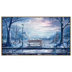 Алмазная мозаика Зимний парк 50x30 см. Milato
