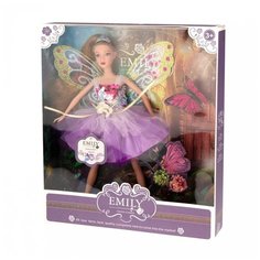 Кукла ABtoys Emily Сиреневая серия Фея (сиреневое платье), аксессуары, 30см