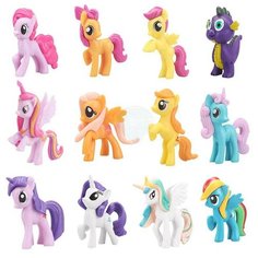 Набор фигурок - My Little Pony 12 шт. №6 Noname