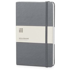 Записная книжка Moleskine Classic (в линейку) в твердой обложке, Large (13х21см), серый