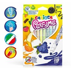 Набор ароматизированных фломастеров Carioca Perfume 12 цветов