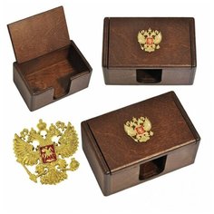 Подарки Шкатулка для визиток "Герб России"