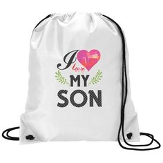 Сумка для обуви CoolPodarok Прикол. Семья. I love my son. Я люблю моего сына