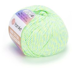 Пряжа для вязания YarnArt Baby cotton multicolor, 50г, 165м (50% хлопок, 50% акрил) (5206), 10 мотков