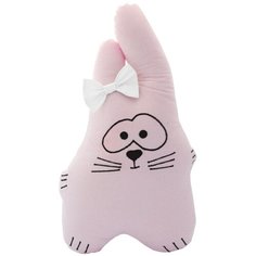 Подушка-бортик "Заяц розовый с белым бантиком", 40*30 см, 100% хлопок Childrens Textiles