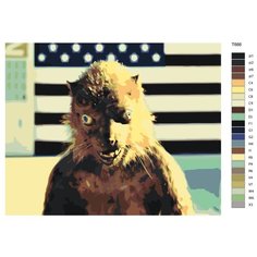 Картина по номерам T666 "Ласка, Отряд Самоубийц 2. Комиксы" 40х50 Brushes Paints