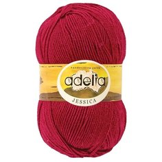 Пряжа "JESSICA" 67% шерсть, 33% полиэстер 100 г 260 м №06 красный Adelia