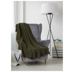 Экономь и Я Плед "Экономь и Я" Темно-зеленый 150*130 см, пл.160 г/м2, 100% п/э