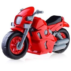 Мотоцикл Спорт красный Рыжий кот