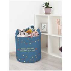 Корзина для игрушек JoyArty "Рождественские гирлянды" 35x35 см