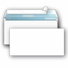 Конверт Белый E65стрипNoName 110х220 50шт/уп/1878 Packpost