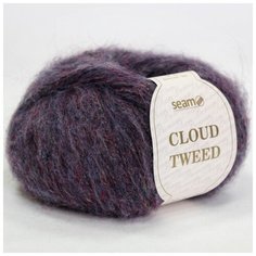 Пряжа Cloud Tweed Цвет. 49723, фиолетовый, 2 мот, альпака файн - 40%, вискоза - 30%, полиамид - 30% Seam