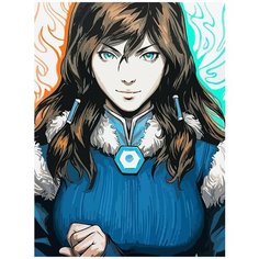 Картина по номерам на холсте Аниме Аватар Легенда об Аанге (Катара) - 8748 В 30x40