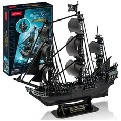3D пазл CubicFun Корабль Черной Бороды Месть королевы Анны, 180 деталей